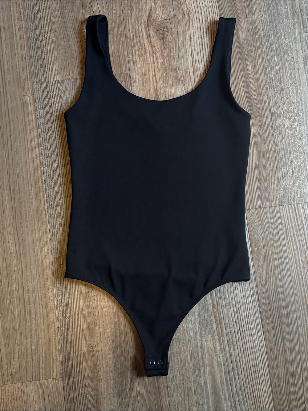 Express Black Scoop Neck Body Contour Bodysuit